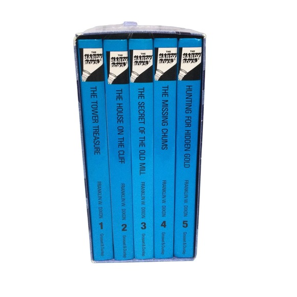 The Hardy Boys Starter Set By Franklin Dixon Hardcover Five Book Boxed Bundle - Picture 1 of 11